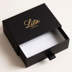 Custom Logo Eco-Friendly Paperboard Rigid Jewelry Packaging <b>Box</b> with Magnetic Closure Handle Embossing UV Coating for Wholesale - Product Image 4