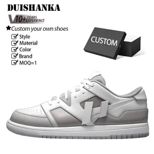 Sepatu Kustom Desain Logo Sneaker Pabrik Sepatu Olahraga Sepatu Basket Pria Tinggi Rendah Sepatu Sneaker Kasual Sb Air