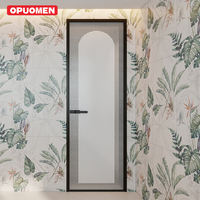 Sistem Pintu Kaca Ayun Aluminium Tahan Air Modern OPUOMEN Desain Berbingkai untuk Apartemen, Hotel, Vila, dan Kamar Mandi