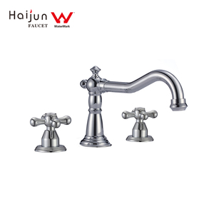 Watermark Wels <span class=keywords><strong>Couleur</strong></span> Or 3 Trou Bassin Robinets D'évier de salle de Bains - Product Image 6