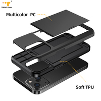 Étui de téléphone portefeuille TPU de conception sportive robuste de luxe pour iPhone 15 16 17 Pro Max Plus modèle en PU fente pour porte-carte de crédit