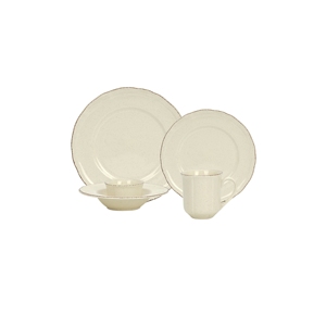 Wedding Decoration Creamy Elegant Round Ceramic Charger Plates 20pc <b>Dinnerware</b> Set Wedding Party Event <b>Dinnerware</b> Sets - Product Image 3