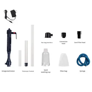 <span class=keywords><strong>LONDA</strong></span> Changeur d'eau automatique moderne pour aquarium, dispositif de nettoyage et d'aspiration des déchets, à piles, en plastique, écologique, intérieur/extérieur - Product Image 5