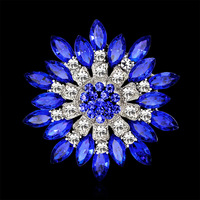 Collier en métal incrusté de fleurs et de diamants pour femmes, style japonais et coréen, accessoires vestimentaires quatre saisons, modèle B023