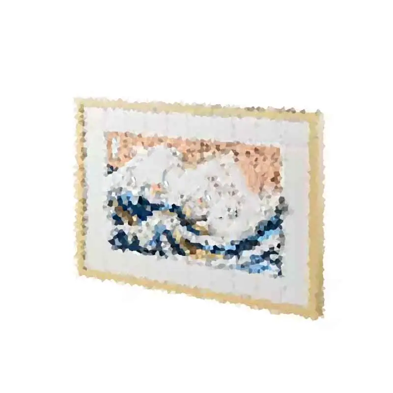 92806 Hokusai - The Great Wave Toy Bricks Famous murals Building block for kids Art Life Series Stacking blocks 31208