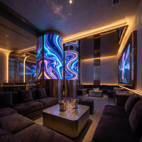 Panneau modulaire intérieur souple VSLED P4 ultra-fin à haute fréquence de rafraîchissement pour centres commerciaux et KTV, luminosité 800 CD, garantie 2 ans