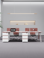 Ensemble de chaise de bureau et bureau informatique en bois BGZ-228X avec fonction de rangement, montage facile