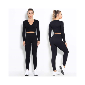 Ropa deportiva para mujer con precio económico Servicio OEM disponible Conjunto de vestido de yoga y ciclismo de alto rendimiento Transpirable - Product Image 4