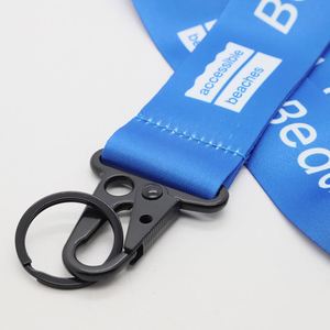Custom Eco-Friendly Heat Transfer Lanyards Full Color Sublimation Polyester Neck Straps Heavy Duty Hook Branding Promotional - Product Image 2