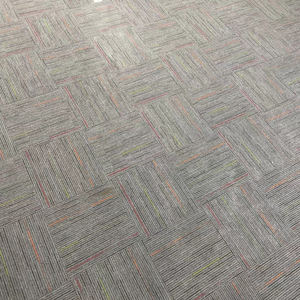 Moquette de luxe écologique en polypropylène à boucles, avec support en PVC antidérapant, motif puzzle moderne, pour hôtel, bureau, maison, carrelage carré - Product Image 1