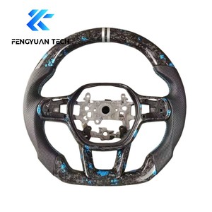 Volante Deportivo de Fibra de Carbono Forjado con Luces LED para <span class=keywords><strong>Honda</strong></span> <span class=keywords><strong>CRV</strong></span> 11ª Gen, Civic Si <span class=keywords><strong>Type</strong></span> <span class=keywords><strong>R</strong></span> FK7 2021 2022 <span class=keywords><strong>2023</strong></span> 2024 2025 2026 - Product Image 3