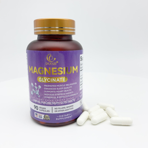 DUOZI Glycinate de magnésium à haute absorption 500 mg Capsules végétaliennes pour le sommeil, la relaxation musculaire et le soulagement du stress 90 capsules - Product Image 5
