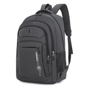 Sac à dos scolaire classique personnalisé, neuf et résistant à l'eau pour homme, avec port USB, couleur noire, pour ordinateur portable de voyage - Product Image 1