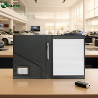 Porte-documents A4 en cuir de luxe avec logo personnalisé, style tendance, cadeau pour propriétaire de voiture, porte-documents de voiture