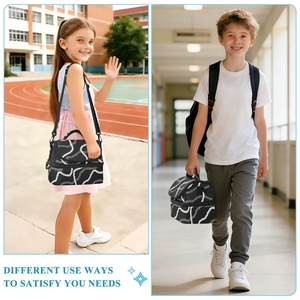 Bolsa de Almuerzo Doble de Poliéster con Diseño Hawaiano, Bolsa Térmica para Adultos con Correa Ajustable - Product Image 6