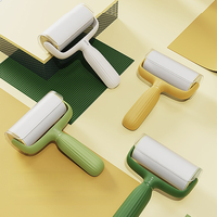 Amovible écologique ABS matériel autonettoyant réutilisable Pet Roller Brush Dog Brush Pet Cat Hair Remover Lint Roller Brush