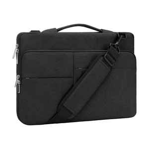 360 °   Bolso de hombro protector para computadora portátil, compatible con portátiles de 15 a 15.6 pulgadas, almacenamiento organizado para viajes de trabajo - Product Image 1