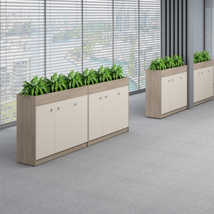 Estantería Moderna Abierta de Madera y Vidrio con 2 Puertas para Archivos, Ideal para Escuelas, Talleres y Hoteles - Product Image 4