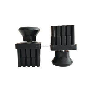 Pieds de nivellement réglables M10 M12 avec écrou d'insertion pour tube carré de 40 mm, pied de nivellement en plastique pour tube carré de 40x40 mm, fabriqué en Chine - Product Image 5