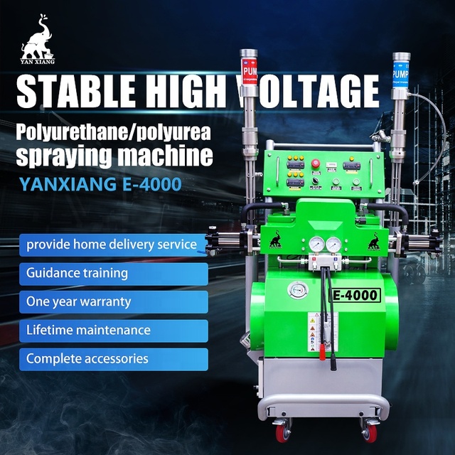 YX E4000 380V/50Hz/3phase 22KW Waterproofing & Fireproofing Polyurea/Polyurethane Spray Foam Machine with Core Components Pump