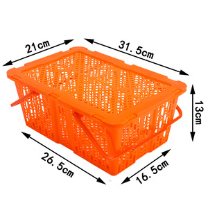 Cajas de Almacenamiento Apilables de Plástico con Asas para Frutas y Verduras, Material PP ZH2501 4 - Product Image 2