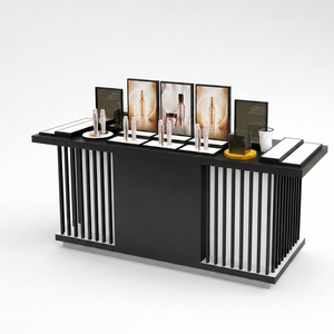 Diseño de Tienda Personalizado, Mueble de Exhibición de Cosméticos de Madera, Estante de Exhibición, Mostrador de Recepción con LED para Tienda de Cosméticos - Product Image 1