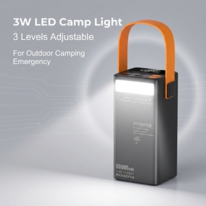 Banco de Energía de Alta Potencia para Exteriores de 50000 mAh, Tipo-C, Carga Rápida de 22.5W/65W/100W para Computadoras Portátiles, Teléfonos, Campamentos, Transmisiones en Vivo, Luz LED - Product Image 4