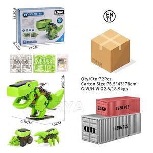 Jouets robots solaires éducatifs Zhorya STEM 3-en-1, kit d'expériences scientifiques de construction DIY, alimenté à l'énergie solaire pour enfants - Product Image 6