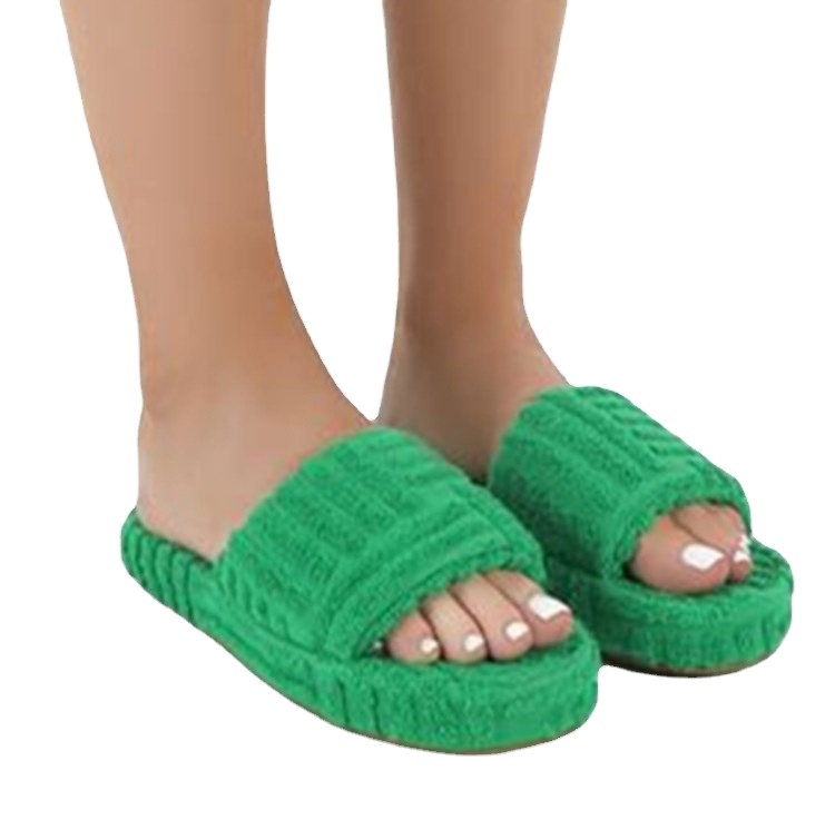 designer grass slippers
