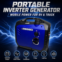 Générateur d'essence portable basse tension à démarrage automatique, réservoir 50Hz, onduleur silencieux, unité d'alimentation pour camping-car et bateau