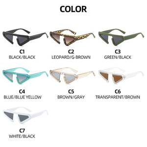 Lunettes de soleil Y2K Steampunk amusantes et originales pour femmes et hommes, protection UV400, monture colorée, lunettes de mode, Gafas De Sol, logo personnalisé - Product Image 4