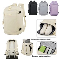 Sac à dos de voyage étanche avec logo personnalisé, grande capacité, pour affaires et loisirs, avec port USB, pour ordinateur portable