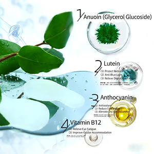 Máscara para Olhos MILEMU com Luteína: Tratamento Hidratante e Multifuncional para Olheiras em Tecido Não Tecido com Acupressão Ocular - Product Image 3