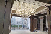 Le long lustre moderne suspendu créatif de cercle allume la maison