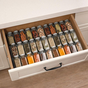 Amazon Hot Sale 24pcs 120 Ml Spice Bottles 24pcs Black Labels Glass Spice Jar Set With Silver Metal Lids And Collapsible Funnel