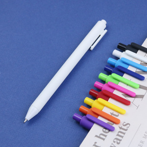 Promoción de fábrica Logotipo personalizado <span class=keywords><strong>Publicidad</strong></span> Pluma Prensa de plástico Bolígrafos Multicolor - Product Image 6