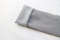 Chaussette orthopédique en coton pour jambe amputée, recommandée par les experts – Facile d'entretien, confortable, lavable, douce, grise, certifiée CE, à enfiler pour jambe et genou