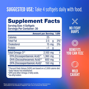 Suplemento Natural de EPA y DHA de Marca Privada, Apoyo para la Salud Cerebral y del Estado de Ánimo, Aceite de Pescado Omega-3 de Alta Potencia en Cápsulas Blandas, Muestra Gratuita - Product Image 6