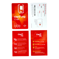 30MB par mois 12 mois de carte de la puce SIM de Claro pour des produits du traqueur 4G et d'IoT de GPS