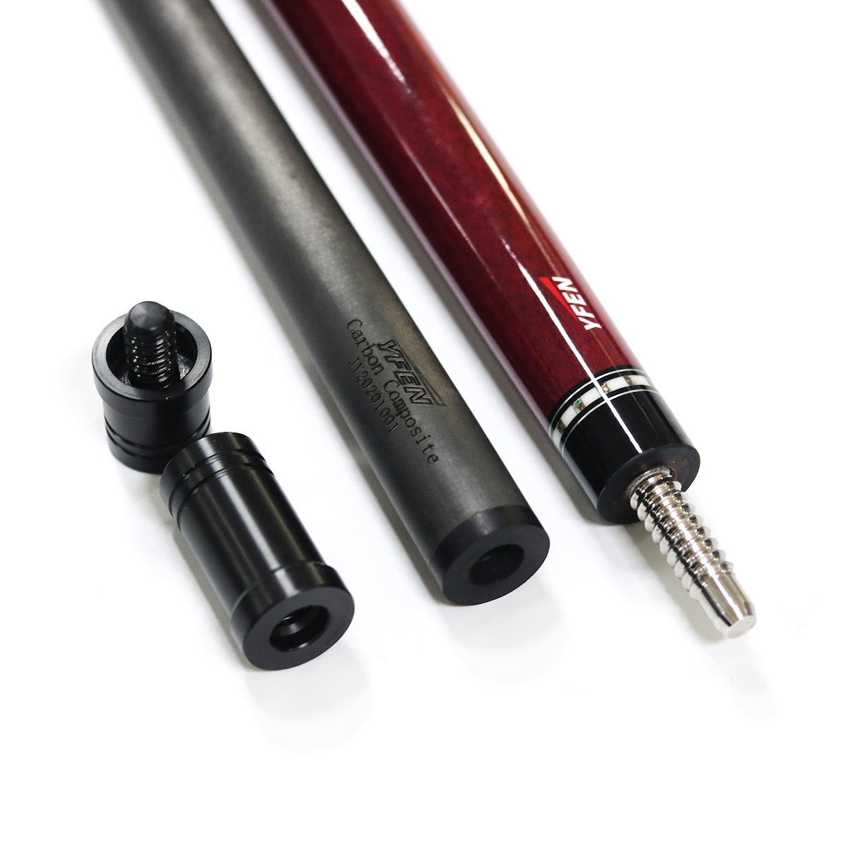 火山クラブYFENキュー YFEN Jump Break Cue - Carbon Fiber Shaft & Maple Wood Butt