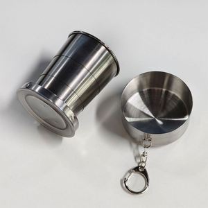 Custom <b>Personal</b> Metal Travel Metal Telescopic <b>Keychain</b> Cups Mug Travel Mug for Camping - Product Image 3