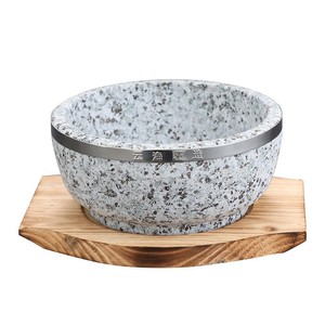 Natural Stone Bowl Heat Resistant For Bibimbap Korean Style Dishware - Product Image 1