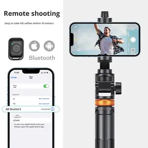 Asta per Selfie con Treppiede e Supporto per Telefono, Multifunzione con Telecomando, <span class=keywords><strong>Braccio</strong></span> Telescopico, Facile <span class=keywords><strong>da</strong></span> Trasportare, per Uso a Letto, Marca Cinese Aike - Product Image 3