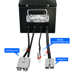 48V 15S 100Ah 18650 LiFePO4 电池组，带 XHP-<span class=keywords><strong>3</strong></span> 连接器 JST-4 芯防水连接器 RS485 通讯端口 - Product Image 3