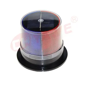 Solar Led Beacon LED Traffic Warning Light LTD-6109 Strobe Beacon Flashing Solar Warning Light