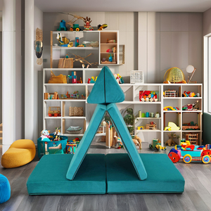 Hot Bán 4 cái/bộ Trẻ Em Chơi Ghế Co-Op Với 2 Tam Giác Gối Với Certipur-Mỹ & OEKO-TEX Giấc Mơ Đi Ghế Chơi Hack - Product Image 1