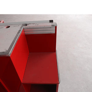 Revêtement en poudre de métal de couleur personnalisée comptoir de caisse de supermarché comptoir de caissier pour supermarché - Product Image 6