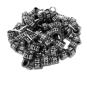 Logo personalizzato uccello canarino fringuello piccione anello in alluminio piccione all'interno anello uccello alimentatore anello - Product Image 1
