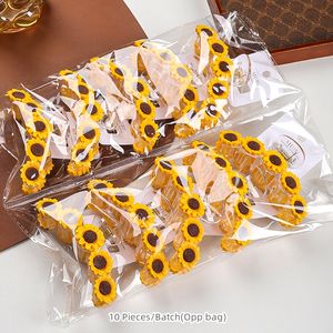 Pinza para el Pelo de 11 cm con Flor Dulce para Mujer, Estilo Vacacional con Girasol, Accesorio Súper Etéreo con Flor de Cerezo - Product Image 4