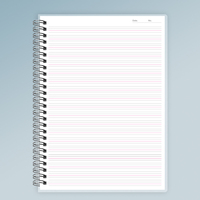 Cuaderno de Espiral Acrílico Grueso, B5, Rayado/Gráfico, Hojas Sueltas, Venta al por Mayor